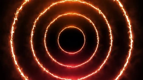 Burning Multi Stacked Flare Light Circle