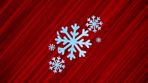 Christmas Snowflakes Fluid Reveal Animation