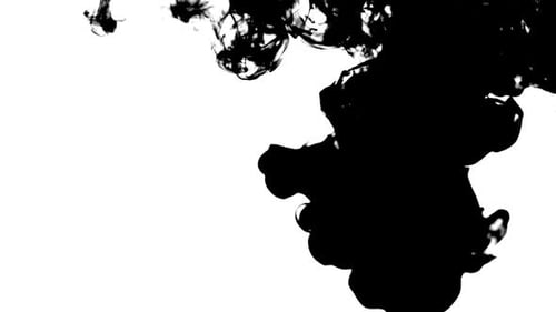 Abstract Black Ink Dispersing in Water