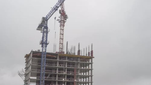 Construction Cranes Building