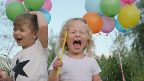 Children Shout Loudly, Demand Something