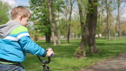 Learning to Ride Bike in Park