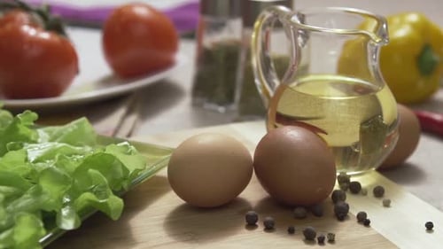 Frische Zutaten für Diät und niedrige Kalorien