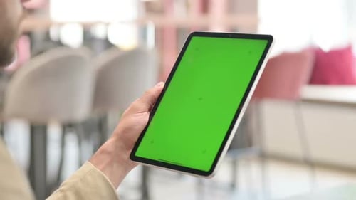 Digital Tablet with Green Screen