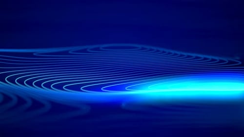 Futuristic Abstract Blue Wavy Lines Motion Background