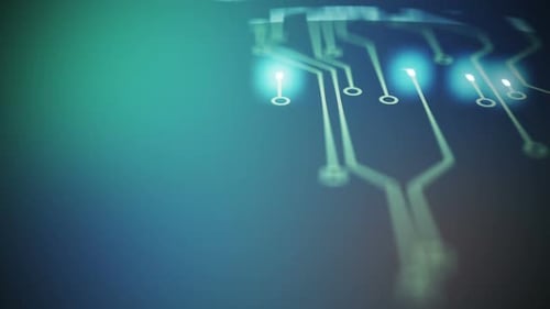 Création de voies de circuits imprimés, communication numérique conceptuelle ou réseau.