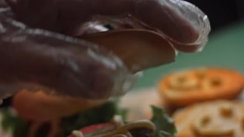 Preparing delicious burgers