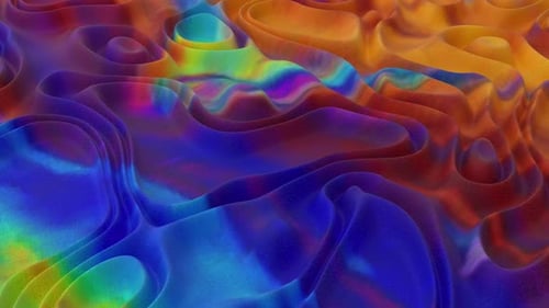 Dynamic Abstract Waves with Vibrant Colors Background