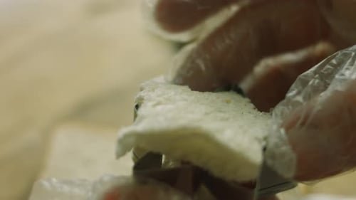 Cut Star Bread for Toast