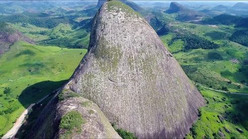 Rural landscape aerial view. Nature scenery