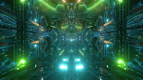 Detailed Sci Fi Tunnel Loop
