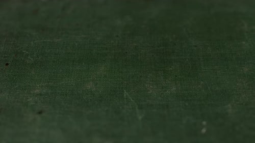 Macro Shot of Green Textured Fabric Background