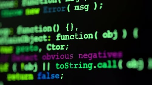 Fechamento da tela do monitor com o desenvolvimento de tecnologias de programação e codificação