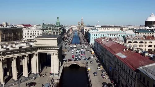 Nevskiy Prospect In Saint Petersburg