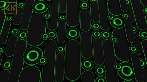 Black Background With Green Glowing Lines 2