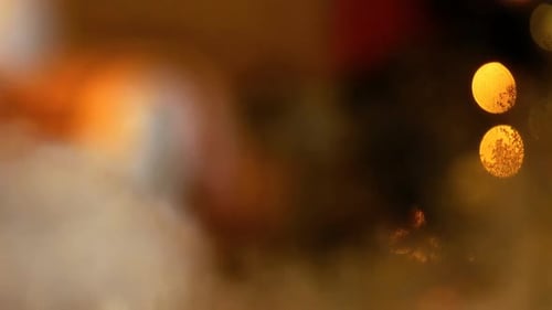 Close-up of decorative christmas tree