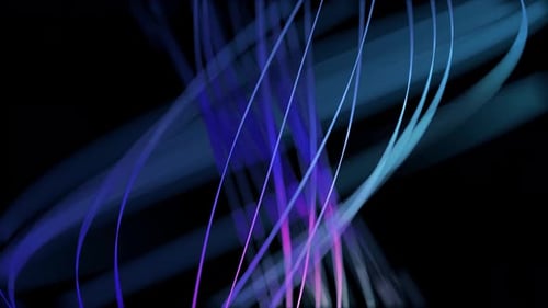 Dynamic Flowing Lines Abstract Light Streaks Background