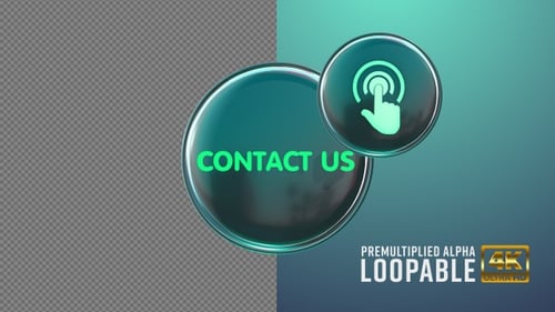 Contact Us Badge Looping with Alpha Channel
