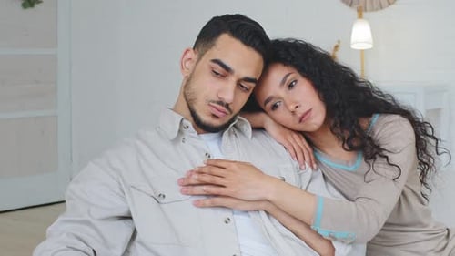 Affectionate Couple Embracing, Providing Comfort