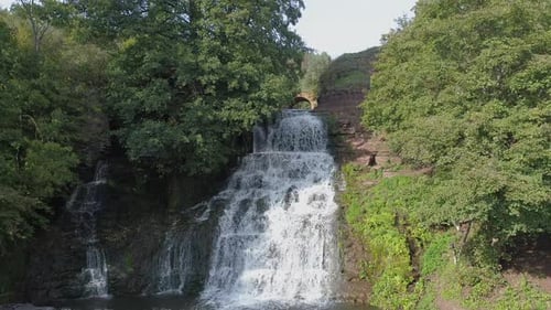 Waterfall in a forest