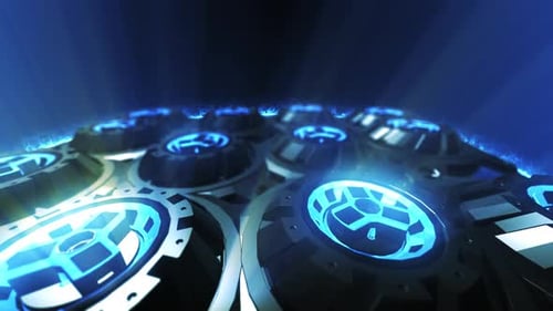 Fan Turbine Rotating 1