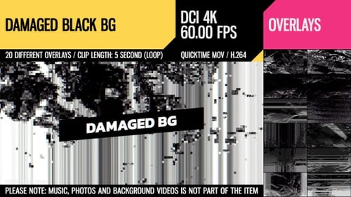 Abstract Digital Glitch Grunge Backgrounds Pack