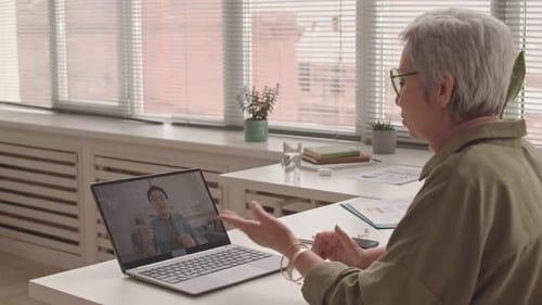 Female Boss Video Calling Employee