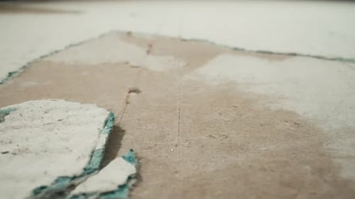 Close Up of Chipped Paint on Surface