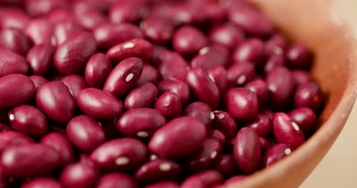 Vibrant Red Kidney Beans Filling a Bowl
