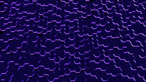 Purple Hexagon Background