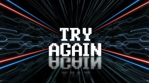 Glitch Text Reveal in Futuristic Digital Tunnel