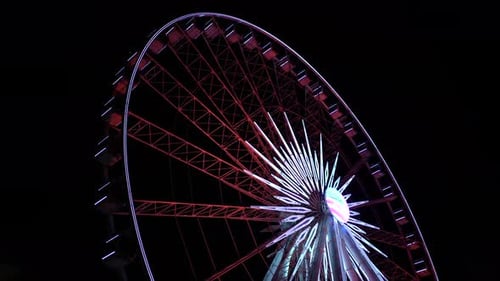SkyView Atlanta at night
