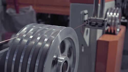 Metal Wire Pulled Through Machine in Factory
