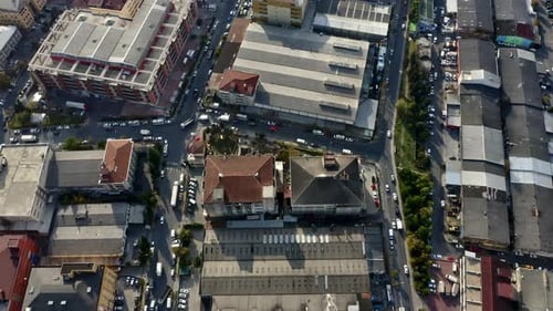 Drone Shot of Busy Streets in Istanbul, Istanbul, Turkey