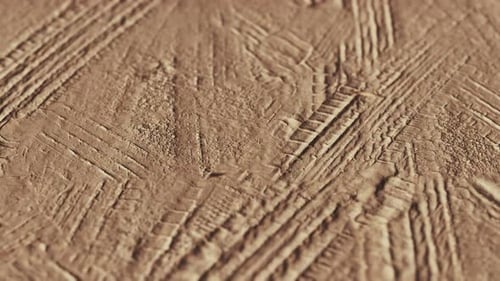 Closeup of Dirty Ground Road