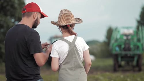 Smart and Modern Farm Concept