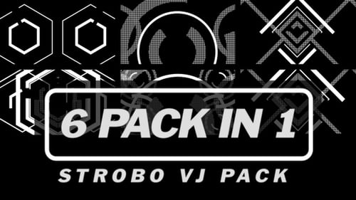 Strobo VJ Pack: Animated Geometric and Abstract Visuals