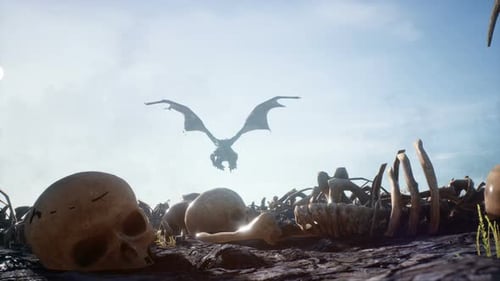 Dragons Fly Over The Battlefield