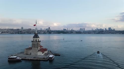Istanbul of Turkey's icon Drone Shot