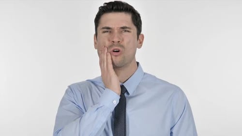 Young Adult Man Experiencing Tooth Pain