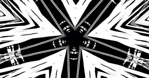 Abstract Geometric Kaleidoscope Pattern Motion Loop