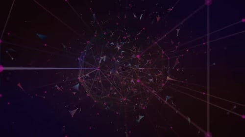 Abstract Colorful Plexus Loop