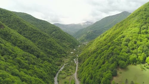 Aerial View of Beautiful Mountains