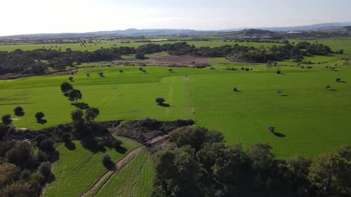 Day views of the mediterranean sea. Shooting from a drone.
