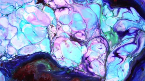 Psychedelic Cosmos Paint Texture Background