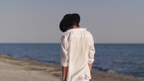 Man Beach Summer Holiday Vacation Concept