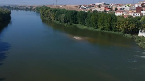 Small island in the middle of the river
