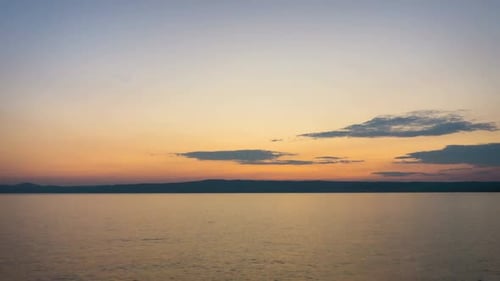 Time Lapse Ocean Beach Sunset Sky