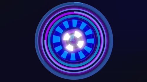 Futuristic Digital HUD Circle Tech Loop Animation