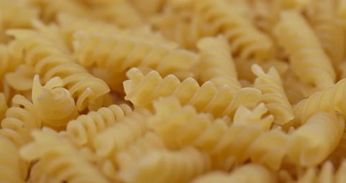 Heap of fusilli close up